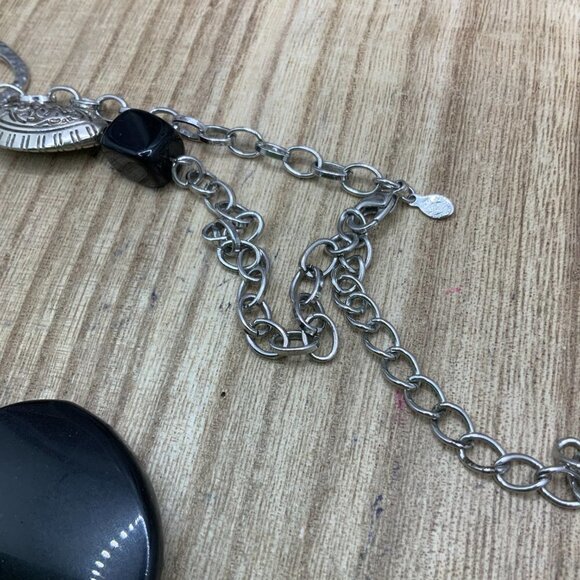 Premier Designs "Ignite" Multi Colored Silver Tone Necklace - Picture 4 of 6